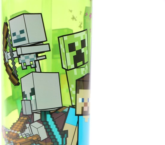 Set Goûter Enfant Minecraft - Gourde 400ml + Boîte Repas | Sans BPA