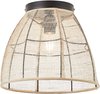 Lampe Brilliant , plafonnier Tanah 32cm noir/naturel, 1x A60, E27, 42W, convient aux lampes LED
