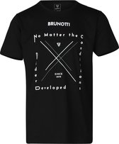 Brunotti Jahn-Logotypo Heren T-shirt - Zwart - XXL