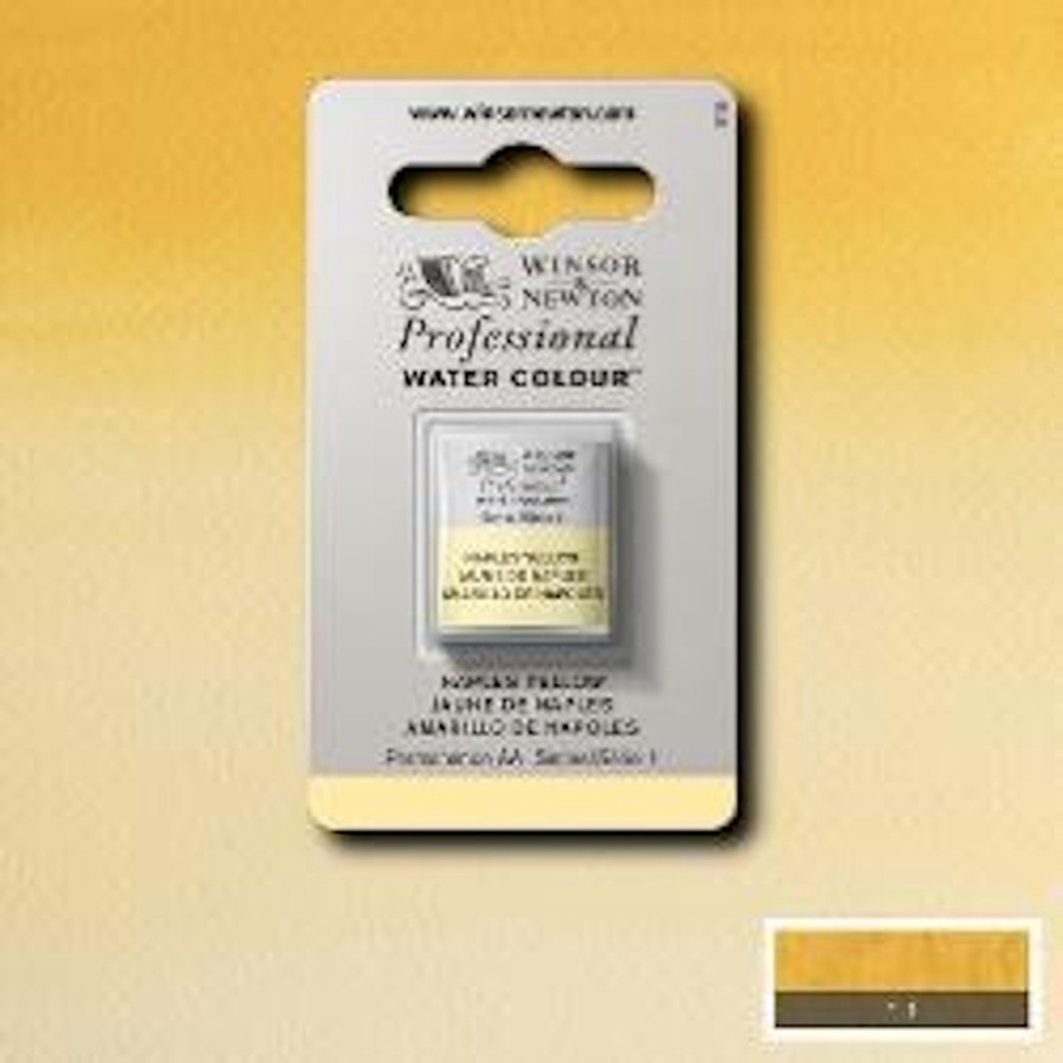 Winsor & Newton Professionele Aquarelverf Halve nap Naples Yellow