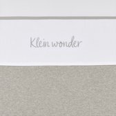 Meyco Baby Klein Wonder ledikant laken - greige - 100x150cm