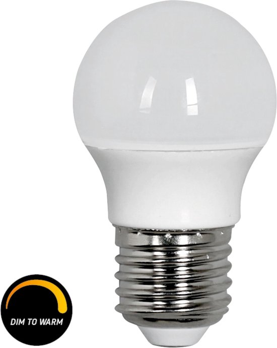 Proventa Dimbare LED Lamp E27 bol - Dimbaar naar extra warm wit - 5.5W vervangt 40W
