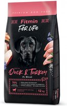 Fitmin Dog For Life Eend & Kalkoen 12kg