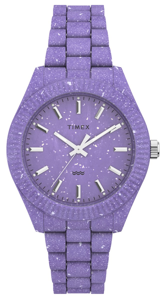 Timex Legacy Ocean TW2V77300 Horloge - Kunststof - Paars - Ø 42 mm