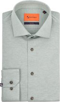 Suitable - Overhemd Knitted Pique Lichtgroen - Heren - Maat 41 - Slim-fit