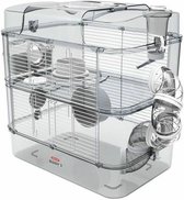 ZOLUX Kooi op 2 niveaus voor hamsters, muizen en gerbils - Rody3 duo - L 41 xd 27 xh 40,5 cm - Wit