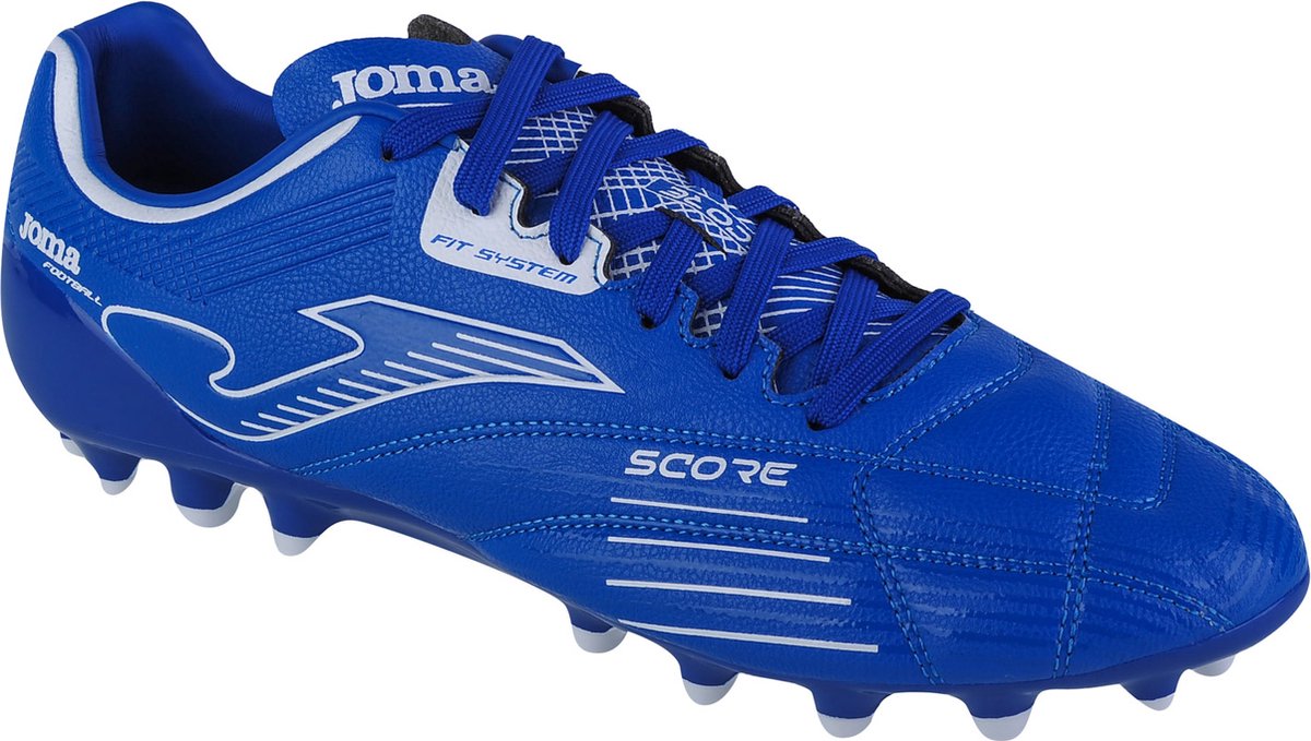 Blauwe Joma Score 2304 AG voetbalschoenen voor mannen, maat 40, van synthetisch leder met kurken noppen.