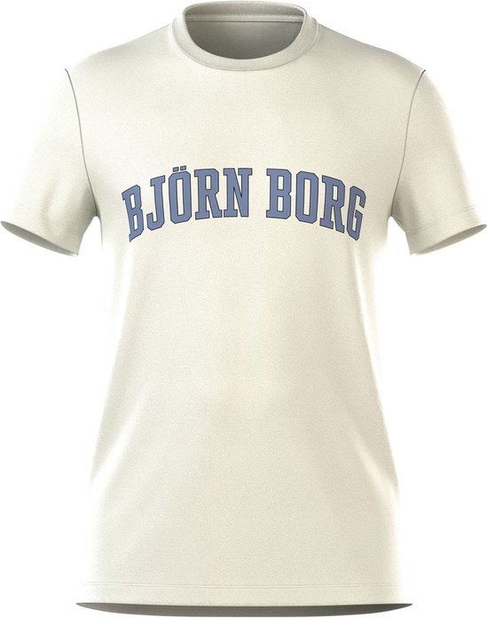 SINGLES DAY! Bjorn Borg - Essential T-Shirt Gebroken Wit - Heren - Maat XL - Regular-fit
