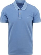 Gant - Polo Sunfaded Lichtblauw - Regular-fit - Heren Poloshirt Maat XL