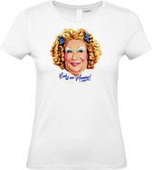 Dames T-shirt DragQueen | Gay pride shirt kleding | Regenboog kleuren | LGBTQ | Wit dames | maat M
