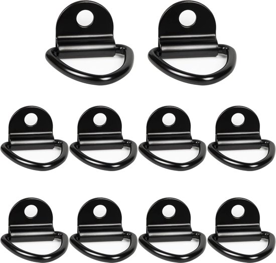 8 stuks D-opbouwring, sjorogen, D-ringen, opbouwring, lashing eyelets D