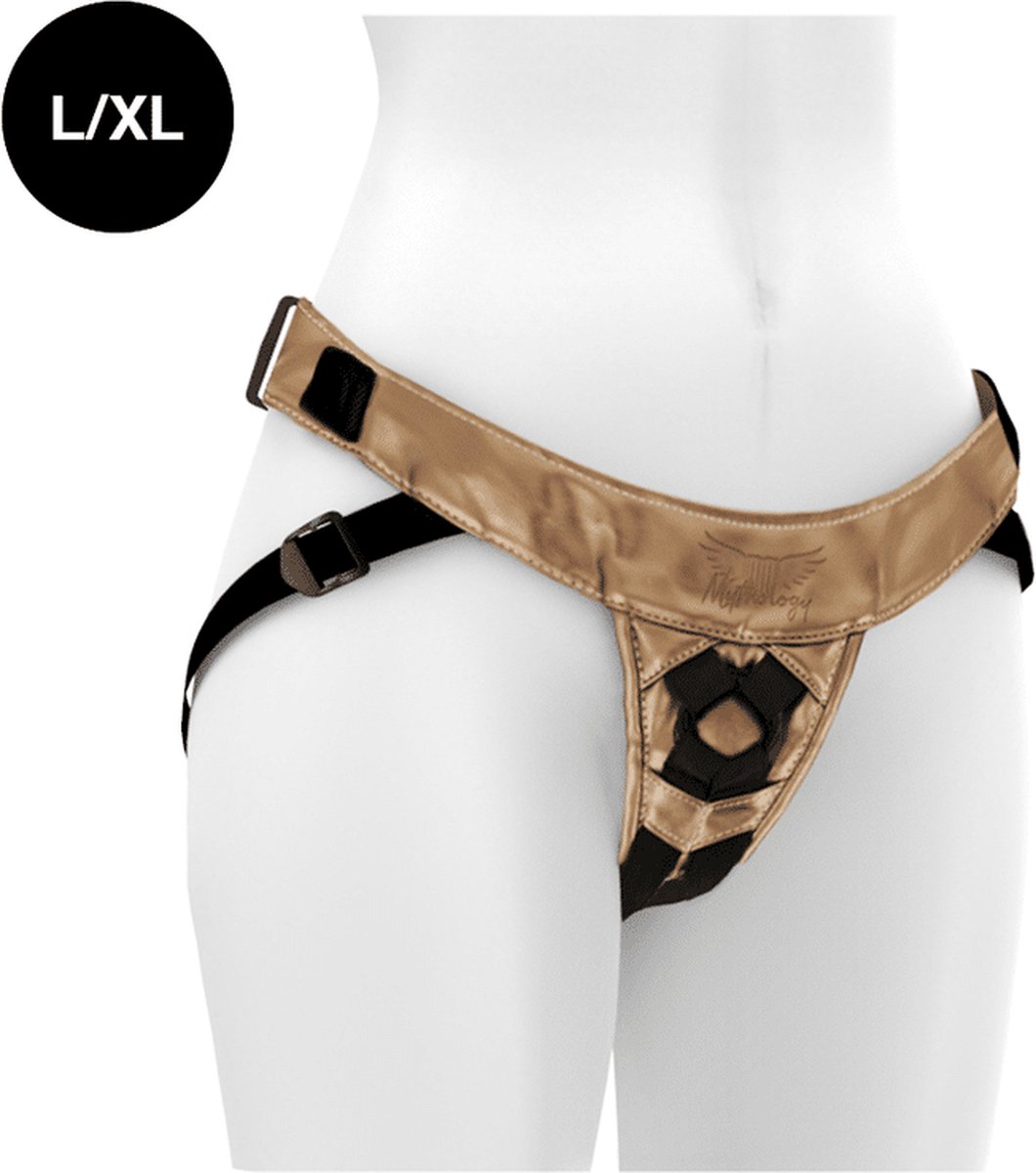 MYTHOLOGY FANTASY DILDO | Mythology Fantasy Harness - Bronze L/xl