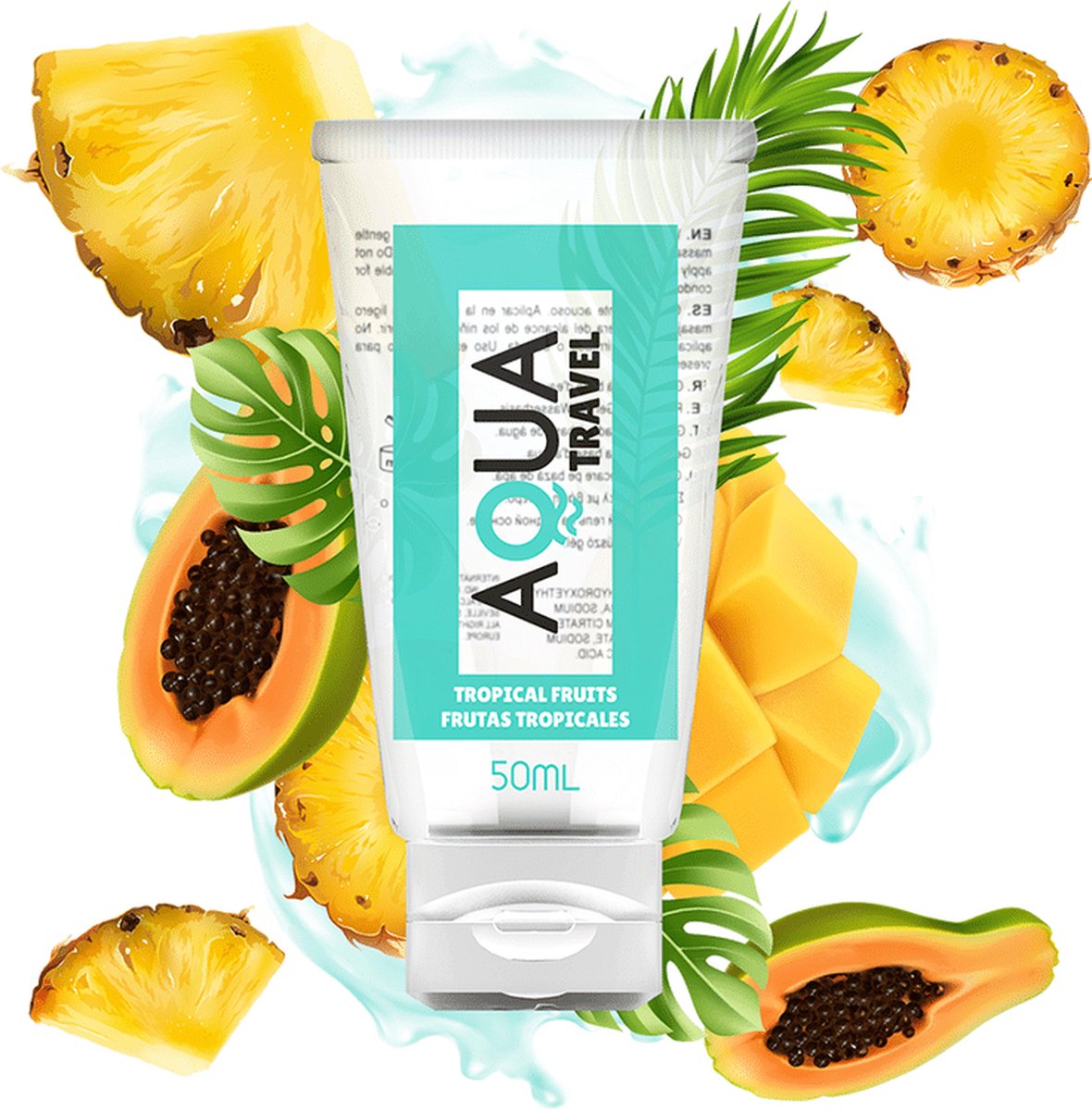 Goedkoopste Aqua Travel - Glijmiddel - Waterbasis - Tropisch Fruit - 50ml