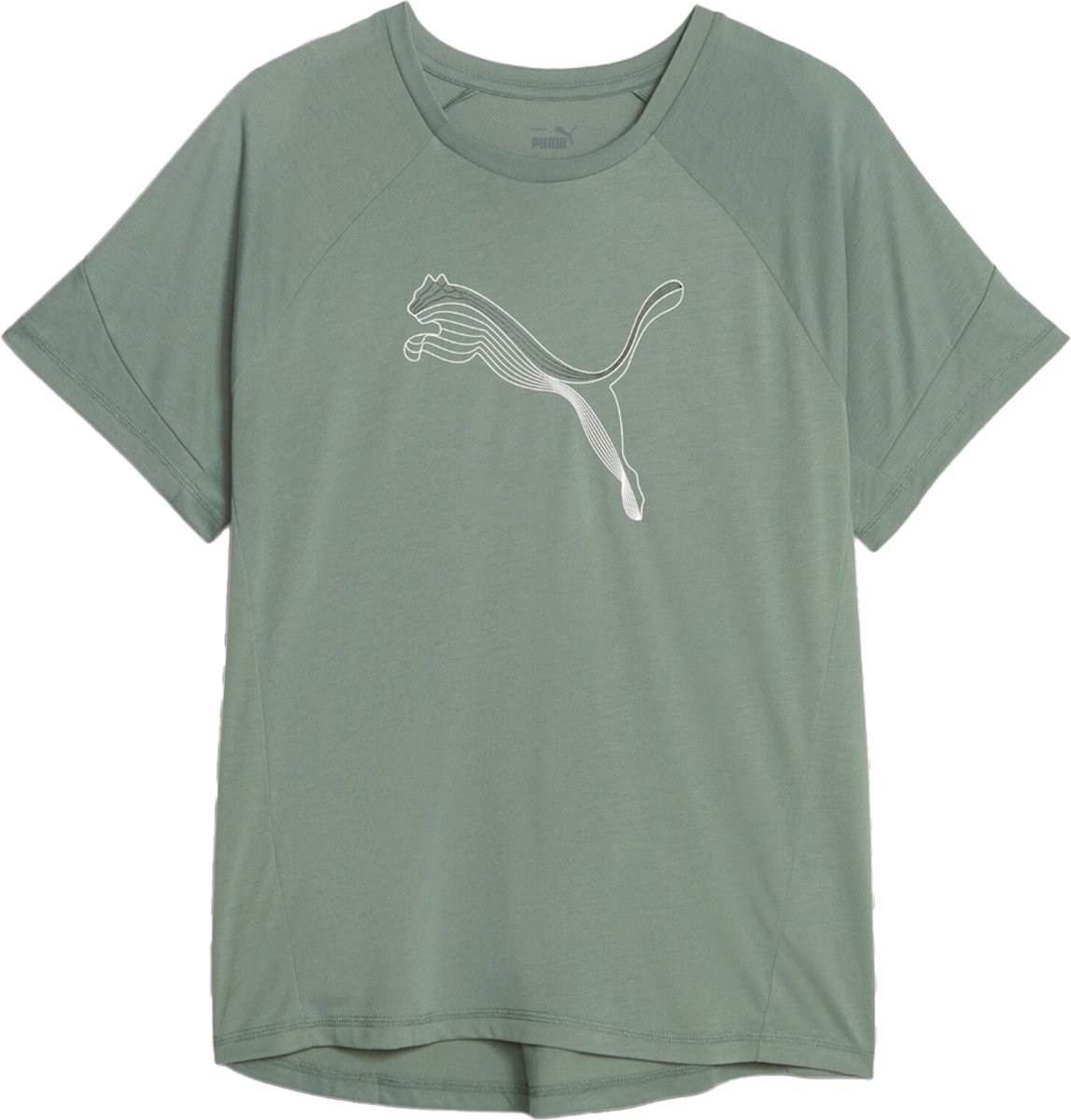 Puma Evostripe T-shirt Met Korte Mouwen XS Vrouw Eucalyptus