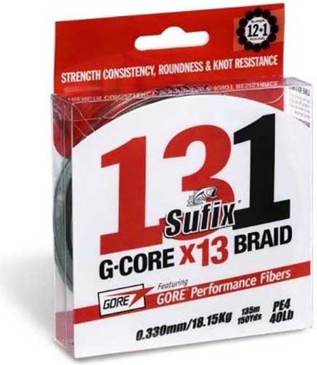 Sufix 131 G-core 150 M Lijn Groen 0.205 mm