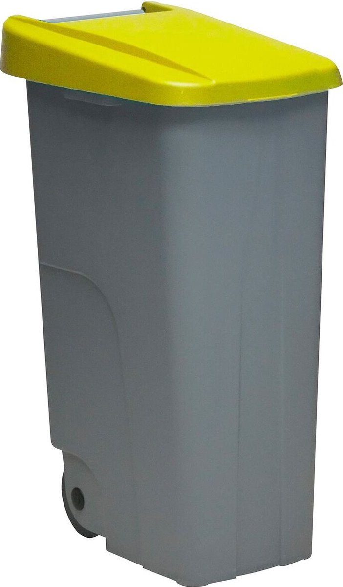 Recycling Waste Bin Denox Yellow 110 L