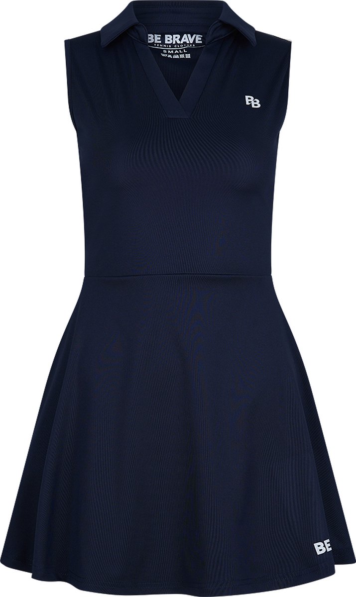 BB - Tennisjurk – Collardress – XL – Navy – Inclusief short en zakken