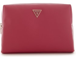 Guess Large Top Zip Dames Beautycase - Magenta Pink