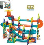 Kiddel XL Magnetische Knikkerbaan interactief DIY Bouwset volwassenen 96 stuks - Educatief & Creatief Speelgoed voor Kinderen kinderspeelgoed met knikkers - 3 jaar 4 jaar cadeau