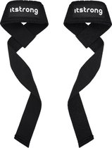 Itstrong® Lifting Straps - Wrist Wraps - Gym Straps - Powerlifting Accessoires - Lifting Grips – 2 Stuks – Zwart