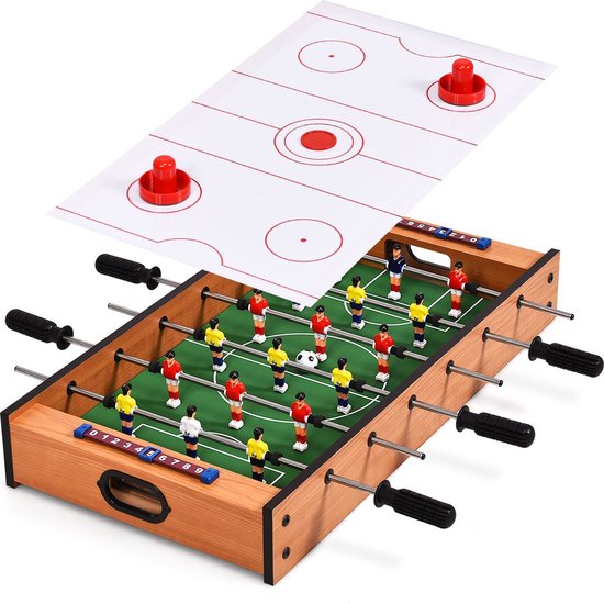 Table de jeu 2-en-1 Table de jeu multifonction en bois Table Multi-jeu  Table de hockey... | bol.com