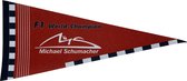 Michael Schumacher - Ferrari - Schumacher - formule 1 - F1 - Schumi- auto - racen - Vaantje - ferrari motors - Formula 1 - F1 GP - GP - grand prix - ferrari motoren - Sportvaantje - Wimpel - Vlag - Pennant - 31*72 cm - Ferrari rood schumacher