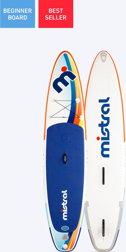 Mistral Pampero 11'5 SUP Board Opblaasbaar | Complete set | 348cm | Beginner | Tot 120kg | Incl Padle, Pomp en Tas