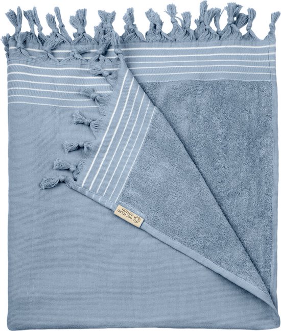 Walra Hamamdoek XXL Remade Cotton - 200x200cm - Blauw