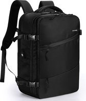 40 liter reisrugzak voor dames, handbagage, rugzak, 15,6 inch laptoprugzak voor werk, school, weekend, reizen, waterdichte sportrugzak, casual, dagrugzak, schooltas, cabinemaat, USB-oplaadaansluiting