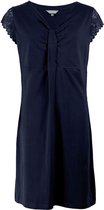 Irresistible Dames Nachthemd - 100% Katoen - Navy Blauw - Maat M
