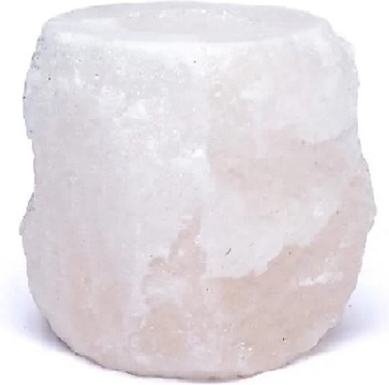 Zoutkristal waxinehouder