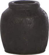 STILL Petit Vase - Pot - Faïence - Série Zwart - 12x12 cm