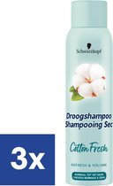 Schwarzkopf Cotton Fresh Shampooing sec - 3 x 150 ml
