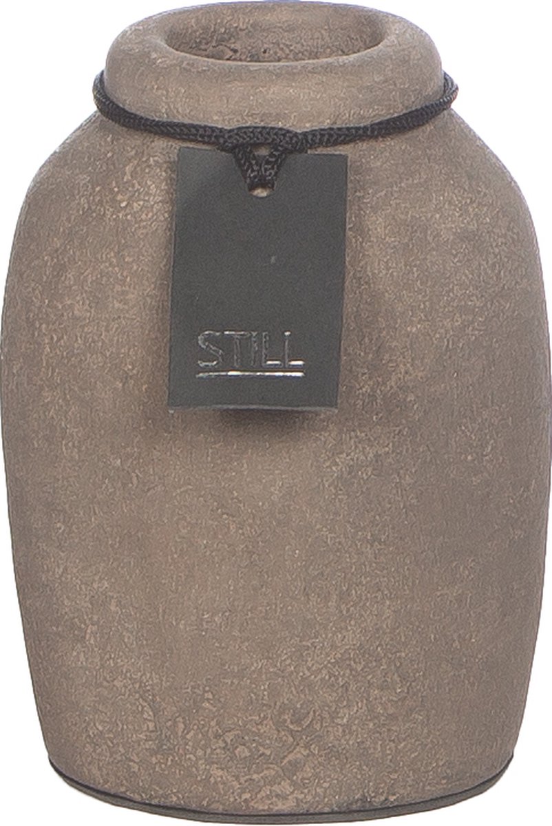 STILL - Kleine Vaas - Hoog - Dark - Bruin - 15 x 9 cm