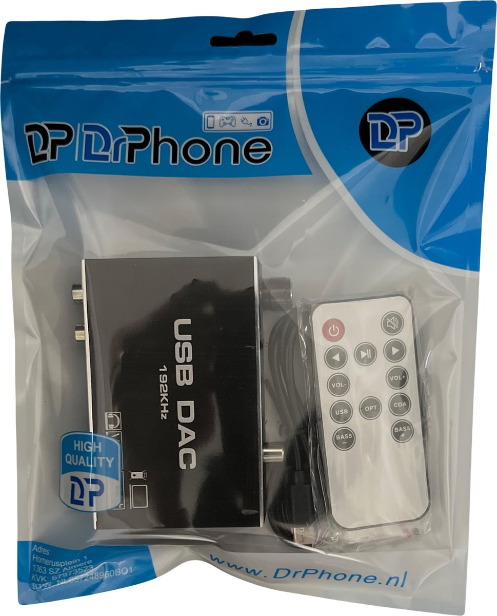 DrPhone DAAC3 192kHz USB Convertisseur analogique-digital Convertisseur  Audio