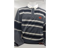 Long Sleeve Stripe Rugby Shirt Old School S