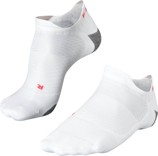 FALKE RU5 Race Invisible Hardloopsokken anti blaren, ultralichte padding ademend sneldrogend sportsokken dames wit - Maat 35-36