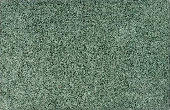 MSV Badkamerkleedje/badmat tapijtje - voor op de vloer - groen - 40 x 60 cm - polyester/katoen