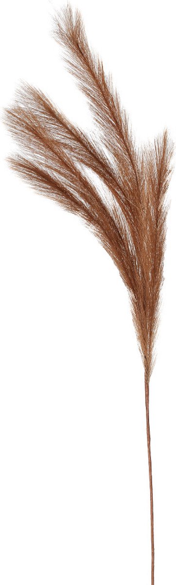 Kunstgras/rietgras/stengels/losse steel - pluimen pampasgras - lichtbruin - 80 cm