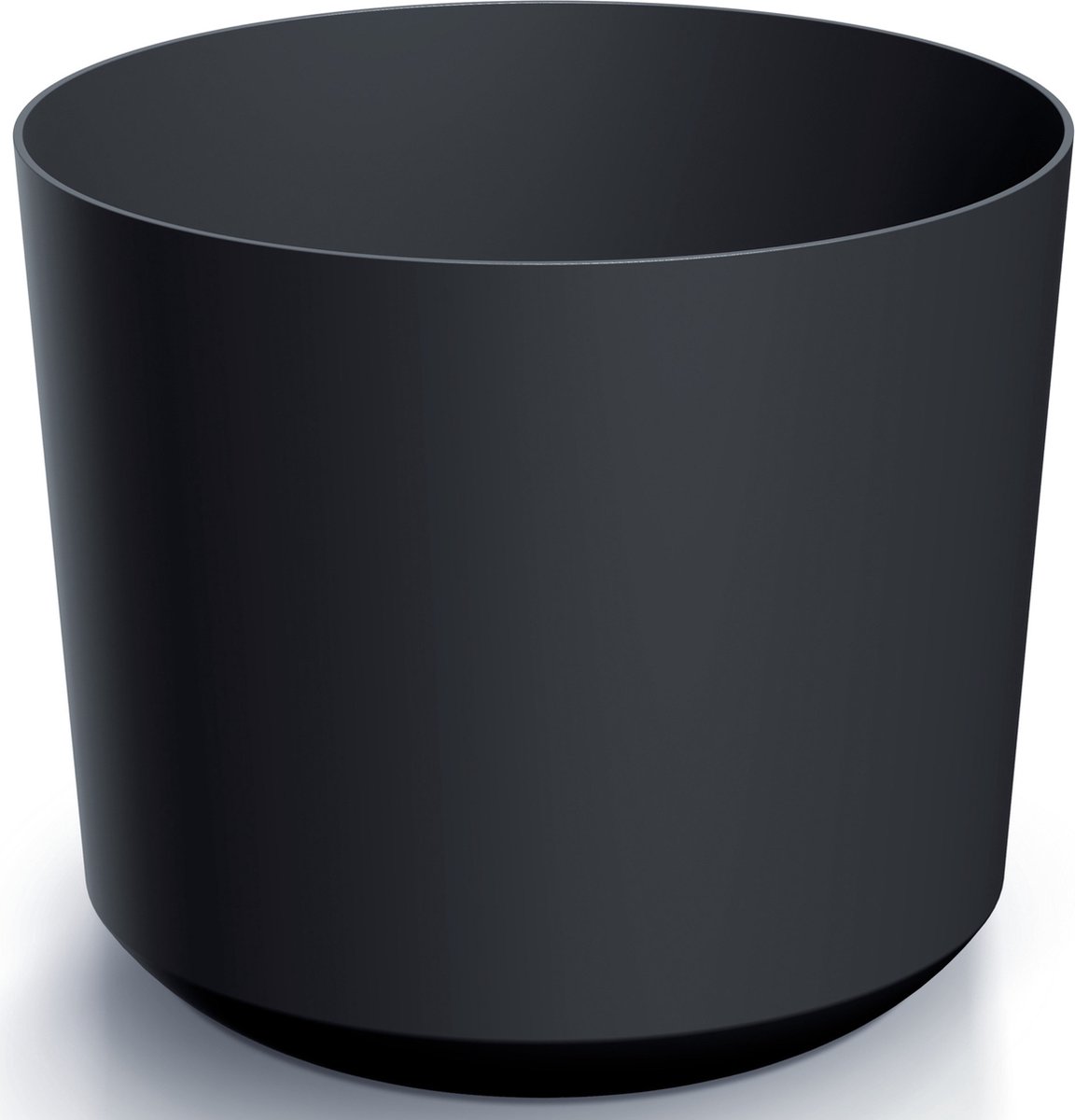 Prosperplast Plantenpot/bloempot Babylon - kunststof - buiten/binnen - antraciet grijs - D12 x H12 cm