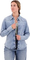 Superdry Vintage Denim Western Shirt Blauw 2XS Vrouw