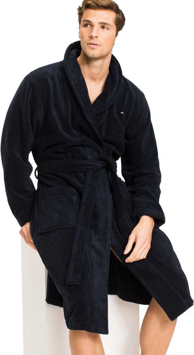 Tommy Hilfiger - Badjas Donkerblauw - Heren - Regular - fit — afbeelding 2