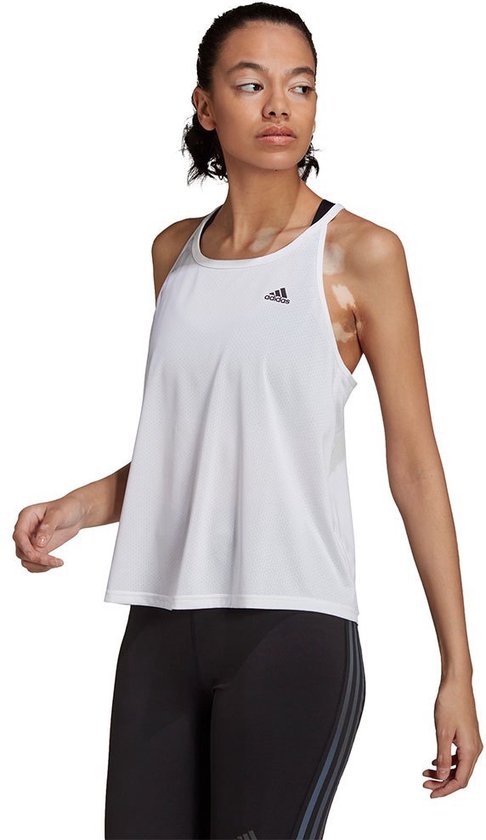 Adidas Run Fast Pb Mouwloos T-shirt Wit L Vrouw