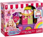 Love, Diana Fashion Fabulous Series 1 - 2-in-1 Lemonade stand flips to Flower Cart - Speelset