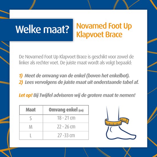 Novamed Foot up klapvoet brace