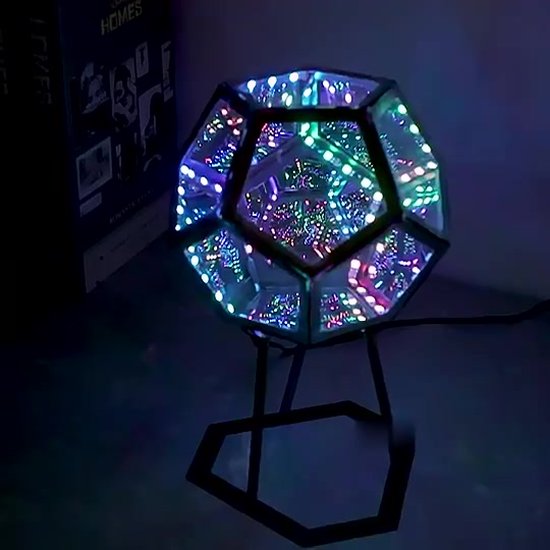 Lumière de miroir infini octogonale modèle 3D