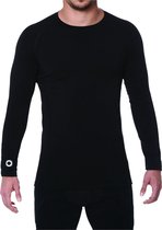 Elite Sport Compression Shirt Lange Mouw Heren - Zwart | Maat: XL