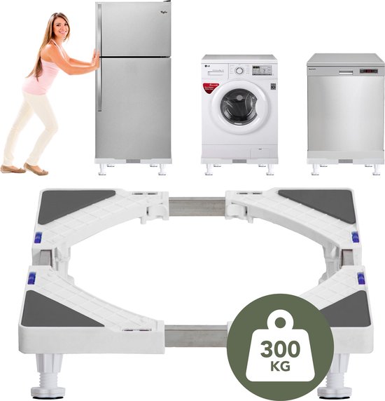OMEVA® Wasmachine Verhoger met anti-slippoten - Verhoging voor Wasmachine -  Vaatwasser... | bol