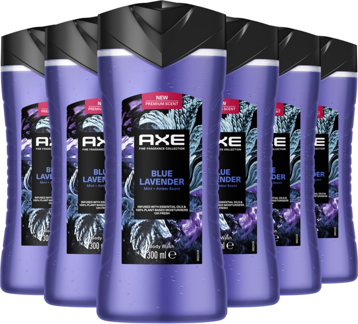 12x Axe Douchegel Blue Lavender 300 ml