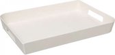 Luxe Dienblad - Wit - 25x35cm - Hoogwaardige Kwaliteit - Serveerblad - Presenteerblad - Serveerschaal - Tray - Serveerplank - Serveerbord - Blad - Draagplateau - Dienplateau - Perfect voor serveren